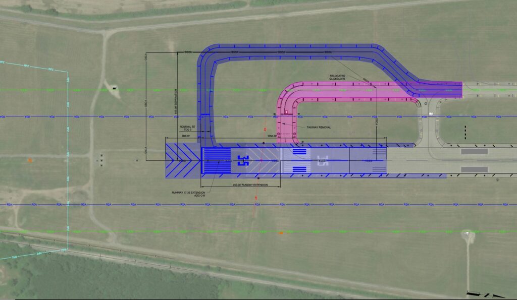 AZO Runway 35 Extension Conceptual Layout